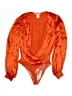 Flying Tomato 100% Polyester Orange Long Sleeve Blouse Size L - photo 1