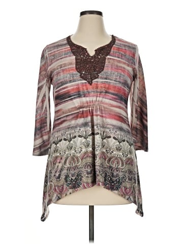 One World 3/4 Sleeve Blouse (view 1)