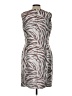 Anne Klein Animal Print Silver Gray Cocktail Dress Size 12 - photo 2