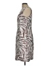 Anne Klein Animal Print Silver Gray Cocktail Dress Size 12 - photo 5