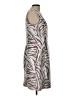 Anne Klein Animal Print Silver Gray Cocktail Dress Size 12 - photo 4