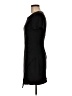 Aqua 100% Polyester Solid Black Casual Dress Size M - photo 5