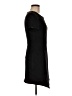 Aqua 100% Polyester Solid Black Casual Dress Size M - photo 4