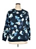 Style&Co Floral Blue Pullover Sweater Size 2X - photo 1