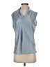 Renee C. Blue Sleeveless Blouse Size S - photo 1
