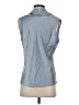 Renee C. Blue Sleeveless Blouse Size S - photo 2