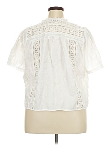 a.n.a. A New Approach Short Sleeve Blouse (view 2)