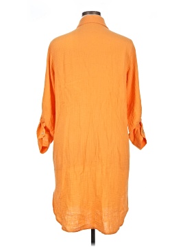 magaschoni orange dress MAGASCHONI Orange/Coral Linen Dress Size M