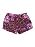 Blue Rain 100% Rayon Paisley Burgundy Shorts Size S - photo 1