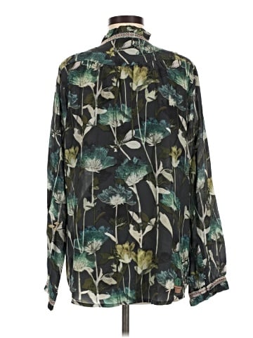 Johnny Was Long Sleeve Silk Top (view 2)