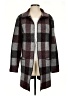 Tahari Plaid Burgundy Coat Size S - photo 1