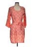 Escapada Print Orange Casual Dress Size L - photo 1