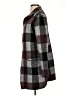 Tahari Plaid Burgundy Coat Size S - photo 5