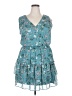 Iz Byer 100% Polyester Floral Teal Casual Dress Size XXL - photo 1