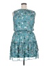 Iz Byer 100% Polyester Floral Teal Casual Dress Size XXL - photo 2