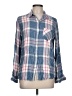 Woolrich 100% Rayon Plaid Blue Long Sleeve Button-Down Shirt Size L - photo 1