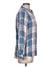 Woolrich 100% Rayon Plaid Blue Long Sleeve Button-Down Shirt Size L - photo 4