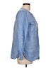 Talbots 100% Linen Blue Long Sleeve Blouse Size L - photo 4