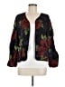 Chico's Design 100% Silk Floral Green Jacket Size Med (1) - photo 1