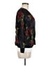 Chico's Design 100% Silk Floral Green Jacket Size Med (1) - photo 4