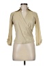 BLUKEY Tan 3/4 Sleeve Blouse Size 38  - photo 1