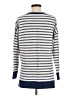 Old Navy 100% Cotton Stripes Silver Pullover Sweater Size M - photo 2