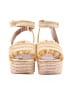 Qupid Stripes Yellow Wedges Size 9 1/2 - photo 2
