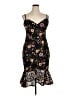 Guess 100% Polyester Floral Black Cocktail Dress Size 14 - photo 1
