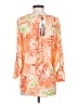 Melissa Paige 100% Polyester Orange 3/4 Sleeve Blouse Size S - photo 2