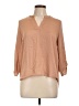 Olive and Oak 100% Polyester Tan 3/4 Sleeve Blouse Size L - photo 1