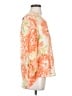 Melissa Paige 100% Polyester Orange 3/4 Sleeve Blouse Size S - photo 4