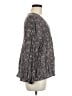 Oddi 100% Rayon Gray Long Sleeve Blouse Size Med - Lg - photo 4