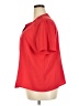 Claudia Richard 100% Polyester Red Short Sleeve Blouse Size 24 - photo 5