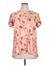 Bobeau Floral Pink Short Sleeve T-Shirt Size XL - photo 1