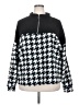 Como Blu 100% Polyester Houndstooth Black Pullover Sweater Size 2X - photo 1