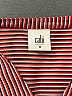 CAbi 100% Polyester Stripes Burgundy Long Sleeve Blouse Size M - photo 7