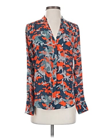Rebecca Minkoff Long Sleeve Silk Top (view 1)
