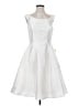 Alfred Sung 100% Polyester Solid White Cocktail Dress Size 4 - photo 1