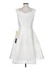 Alfred Sung 100% Polyester Solid White Cocktail Dress Size 4 - photo 2