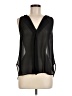 Naked Zebra 100% Polyester Black Sleeveless Blouse Size M - photo 1