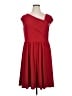Blu Sage Solid Red Casual Dress Size 16 - photo 1