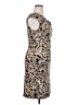 DressBarn Animal Print Tan Cocktail Dress Size 14 Petite - photo 4