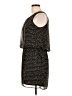 Papaya 100% Polyester Tweed Black Casual Dress Size L - photo 5