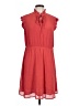 H&M 100% Polyester Solid Red Casual Dress Size L - photo 1
