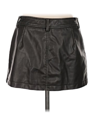 Zara Faux Leather Skirt (view 2)