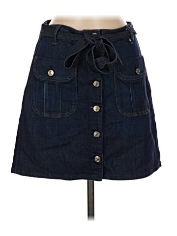 7 For All Mankind Denim Skirt (view 1)