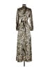 Unsubscribed 100% Silk Animal Print Brown Black Casual Dress Size S - photo 2