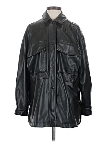 Zara Faux Leather Jacket (view 1)