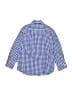 Crewcuts 100% Cotton Checkered-gingham Blue Long Sleeve Button-Down Shirt Size 2 - photo 2