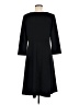 Lands' End Solid Black Casual Dress Size M - photo 2
